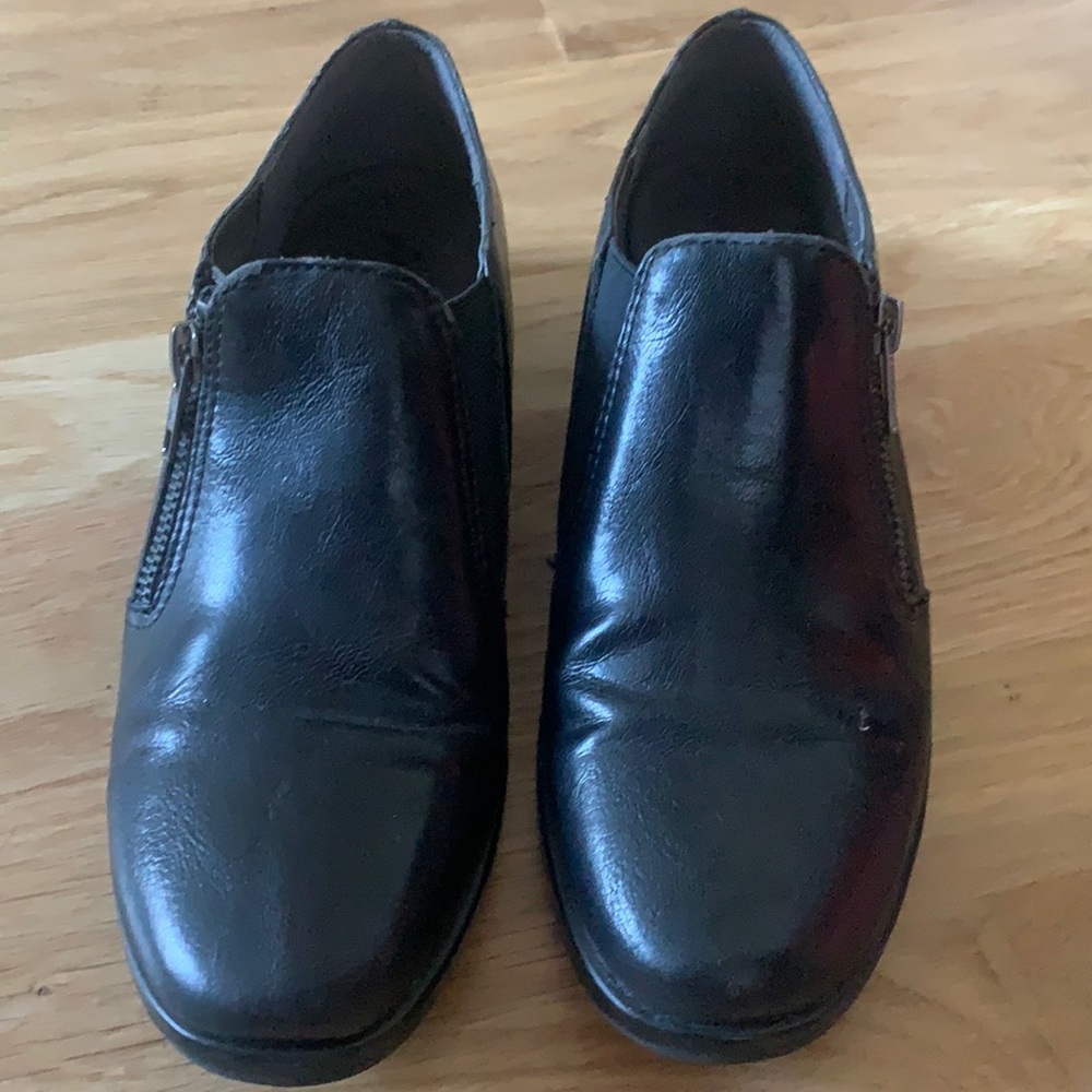 Black Leather Loafers